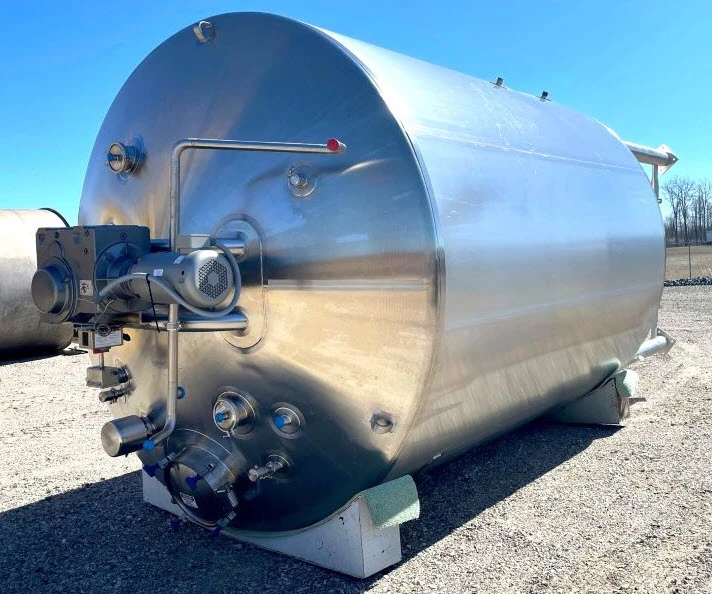 7500 Gallon Jacketed Sanitary Mix Kettle/Processor with Sweep Mixer
