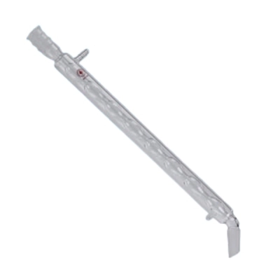 Ace Glass Condenser, Allihn, Angled 29/42 Bottom Inner Joint, 300mm Length Jacket 6046-05