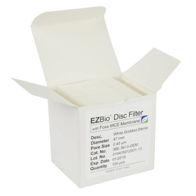 Foxx Life Sciences EZBio Gridded Sterile Mixed Cellulose (MCE) 0.45 &micro;m, White, 100/PK 36E-3613-OEM