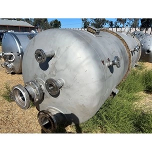 2000 Gal Hahn and Clay 304L Stainless Steel Pressure Vessel