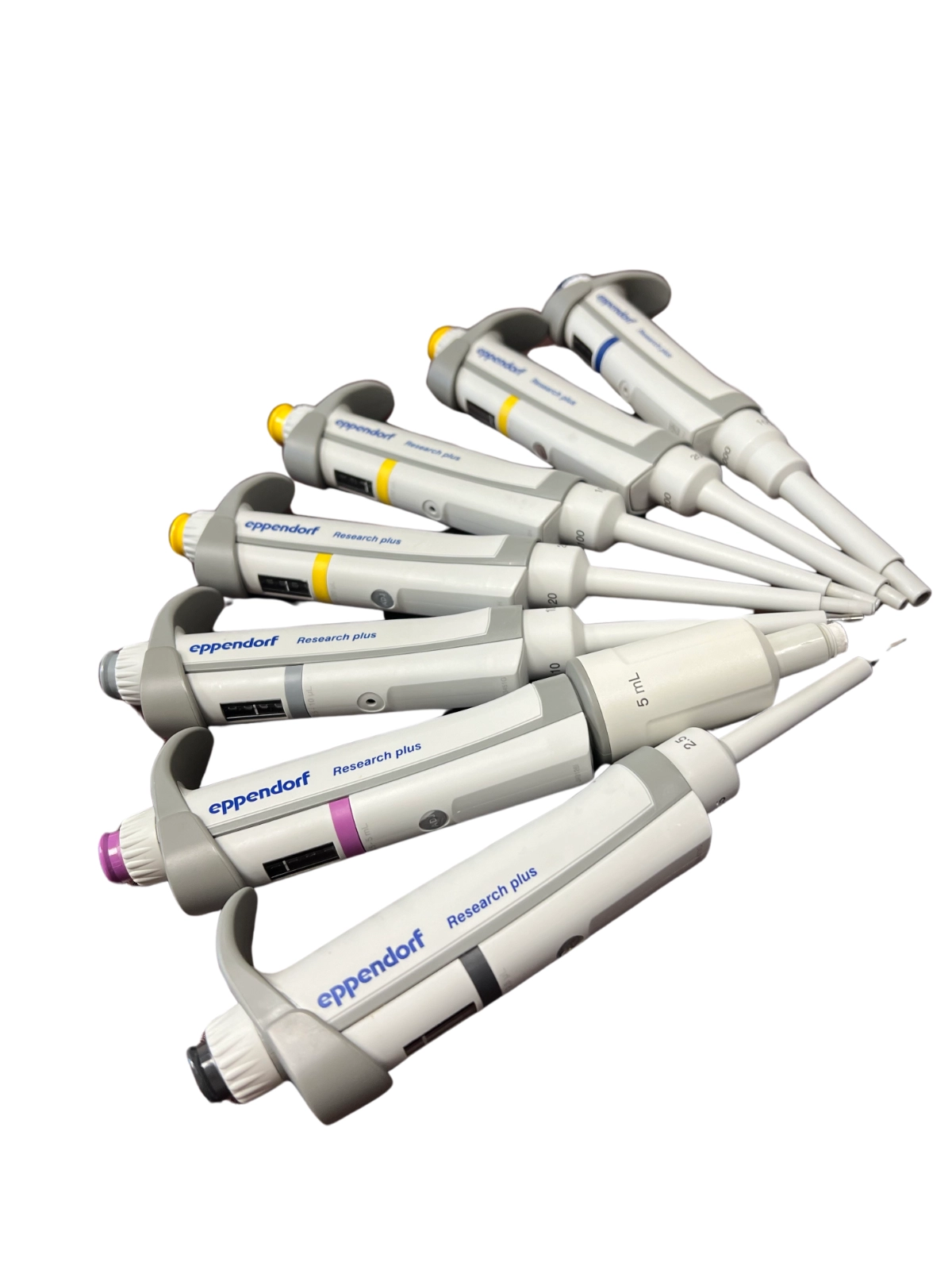Eppendorf Bundle of 7 Pipettors from 2.5ul to 1000