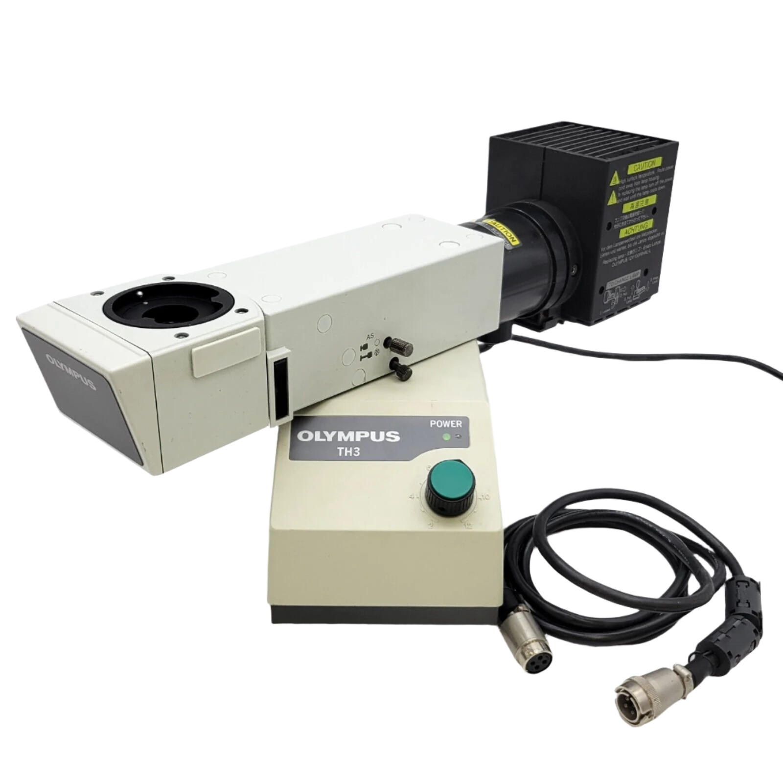 Olympus Microscope Vertical Illuminator U-KMA100, Lamphouse, &amp; Power Supply