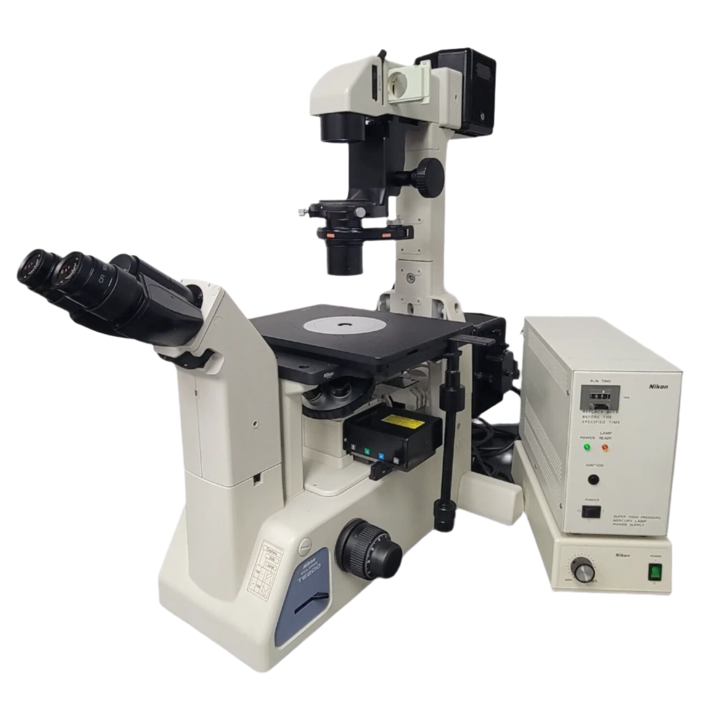 Nikon Microscope Eclipse TE200 with Phase Contrast &amp; Fluorescence