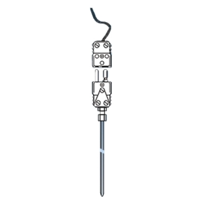 Ace Glass J Thermocouple Sensor, 1/4