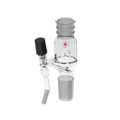 Ace Glass Splitter, Distillation, Reflux, 45/50 Top &amp; Btm Joints, 0-10mm Side Valve, 1/2-In 6088-14