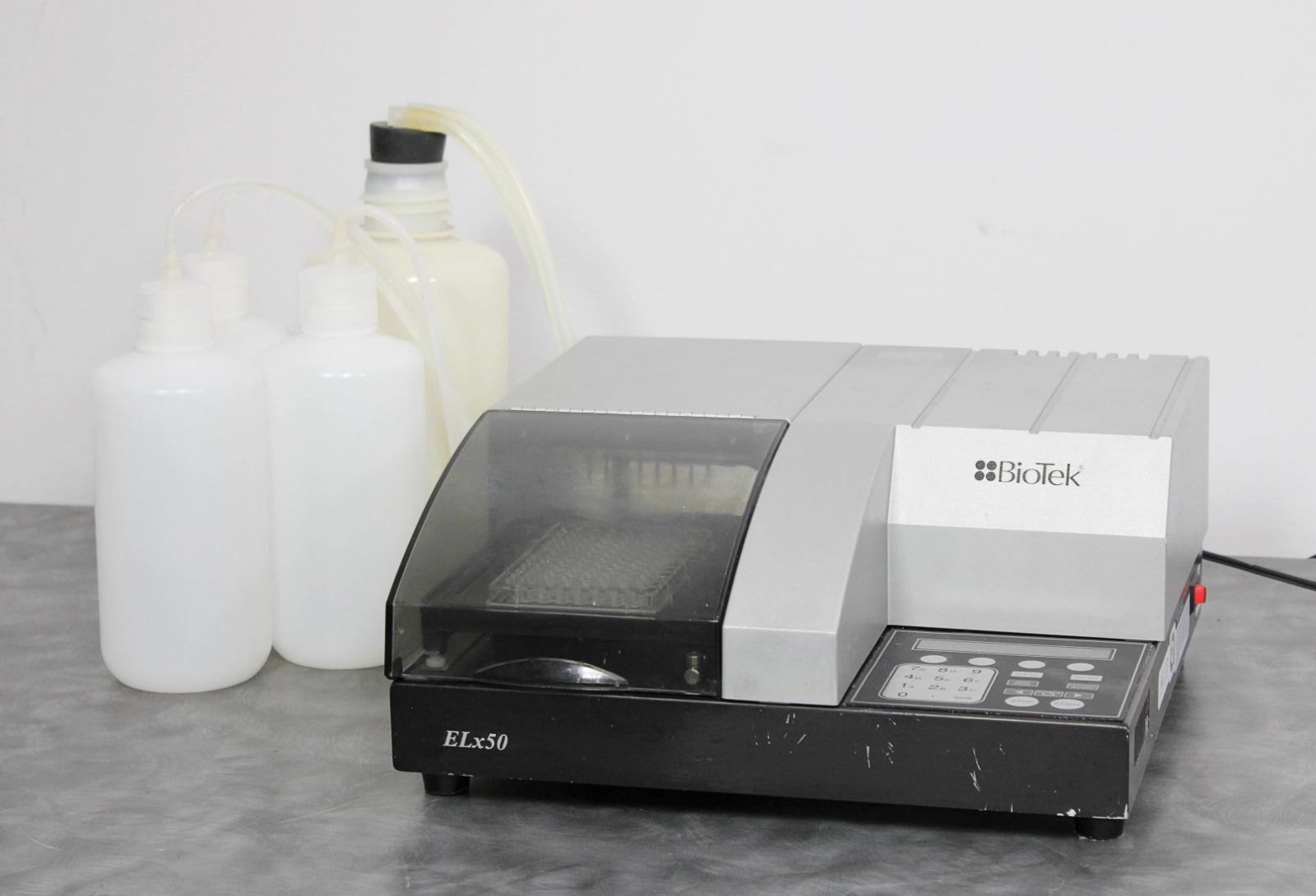 BioTek ELx50/8V Microplate Strip Plate Washer w/ Reagent & Waste