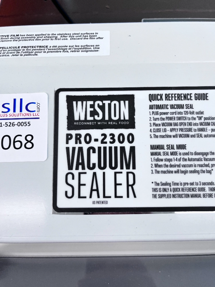 Weston Products Pro -3000 935W 120V Stainless Steel Vacuum Sealer