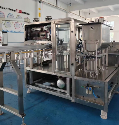 New Model XZ-4 Rotary Pre-Made Pouch Filling and Capping Machine