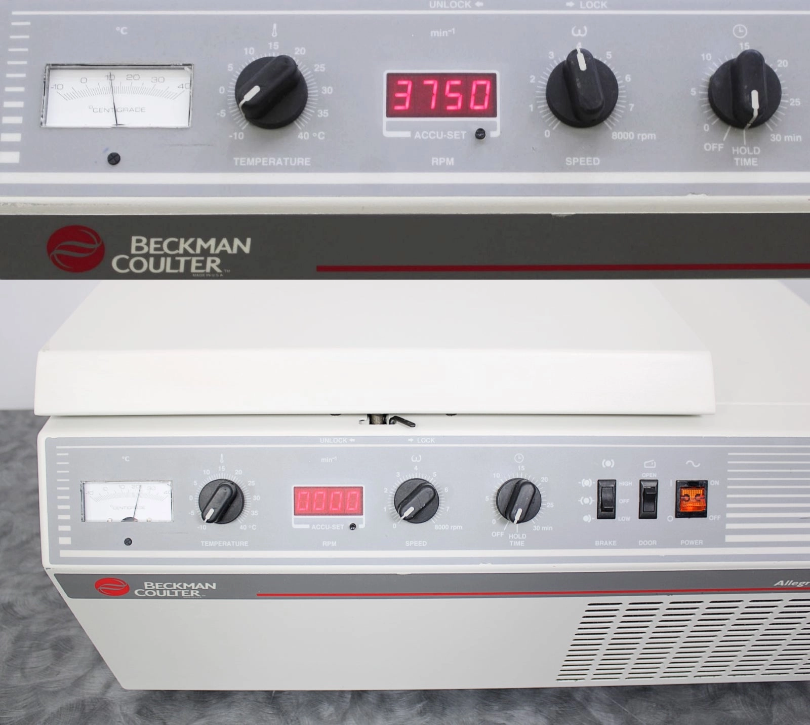 Beckman Coulter Allegra 6R Refrigerated Benchtop Centrifuge with GH3.8