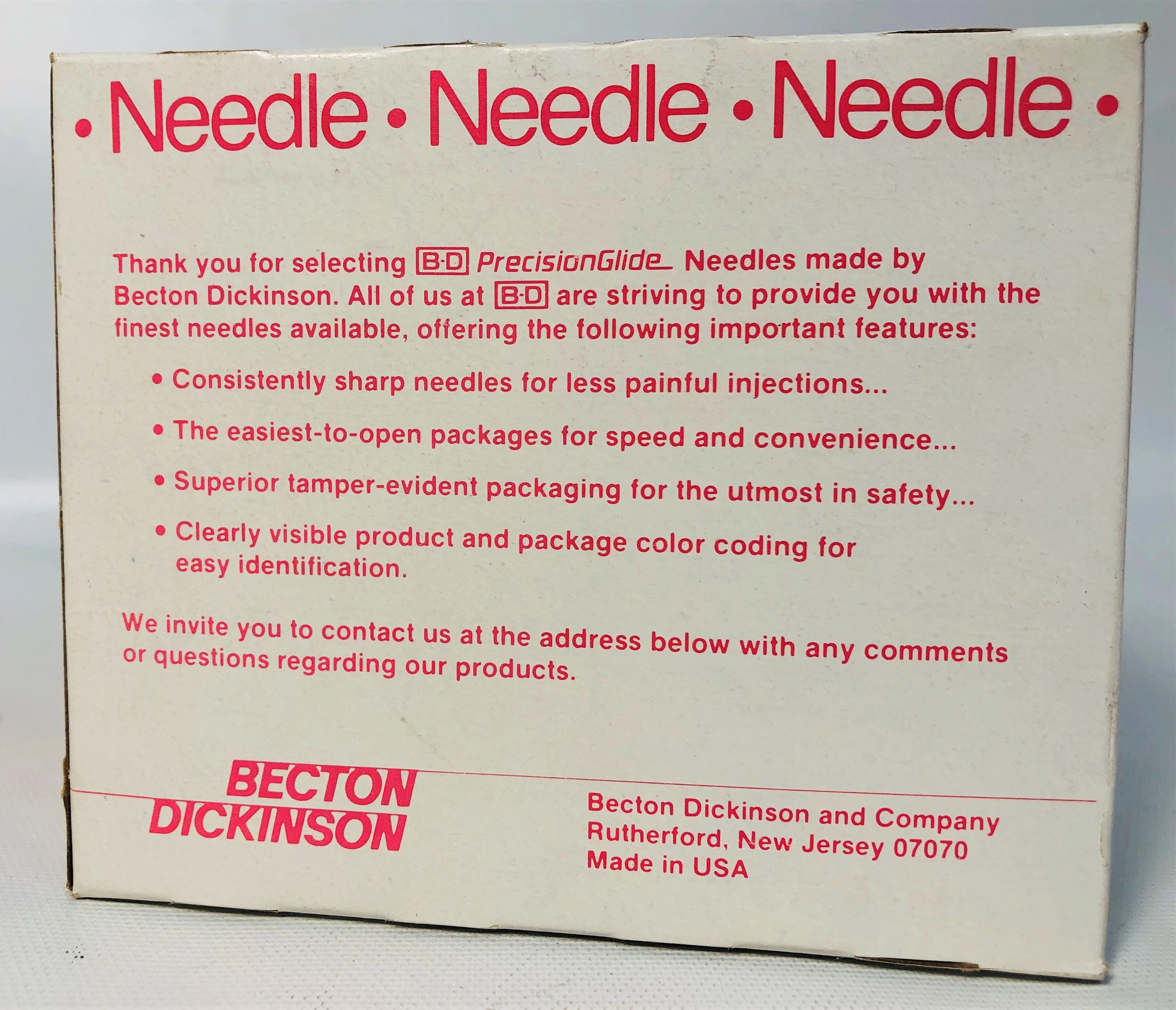 BD 305196, Precision Glide Needle Only 18 Gauge, 1 1/2 - 10 Count