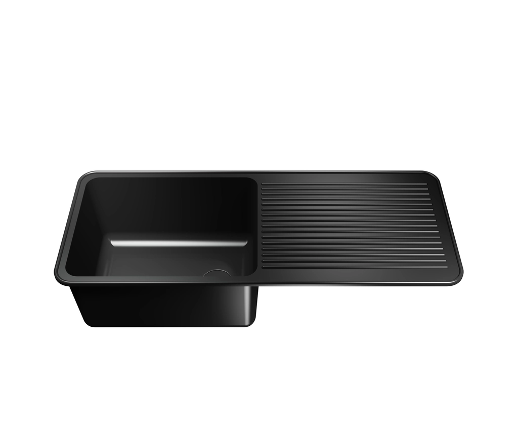 Epoxy Drop-In Sink with Drainboard 14&Prime; L x 34&Prime; W x 8&Prime; D (nom)