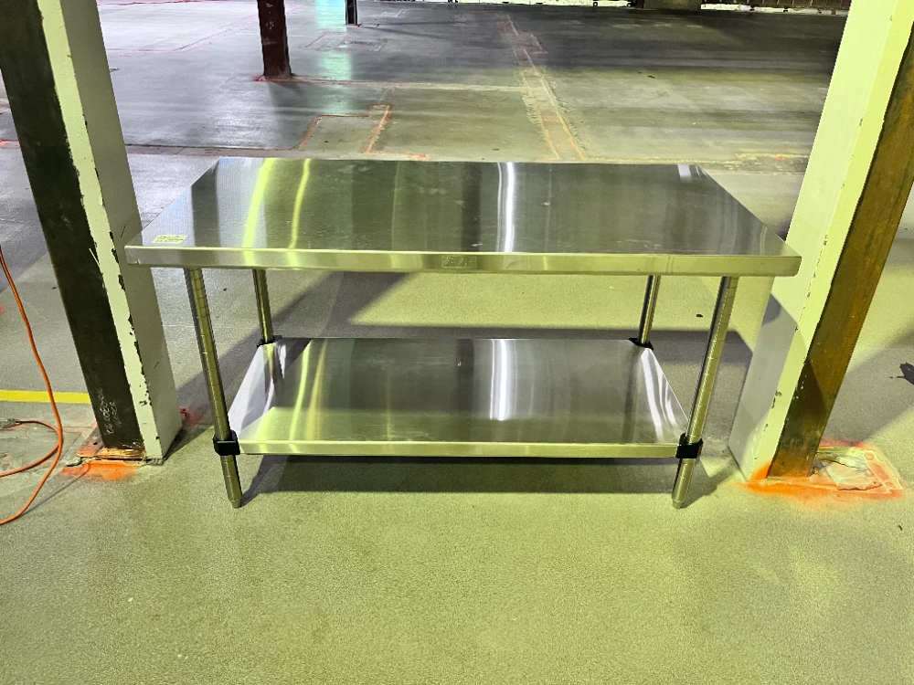 5' Metro Stainless Top Stationary Table