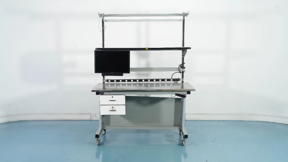 Portable Lab Table w/ monitor