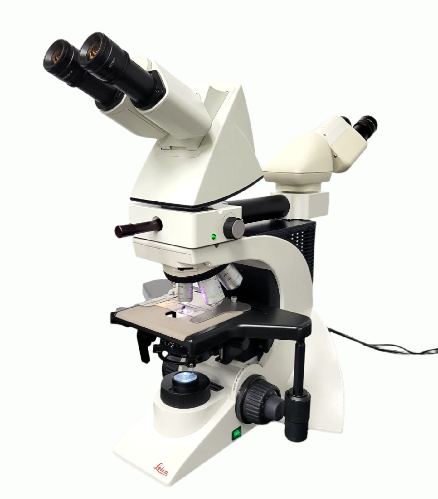 Leica Microscope DM2000 LED w. Dual Viewing Front to Back Bridge Pathology/Mohs