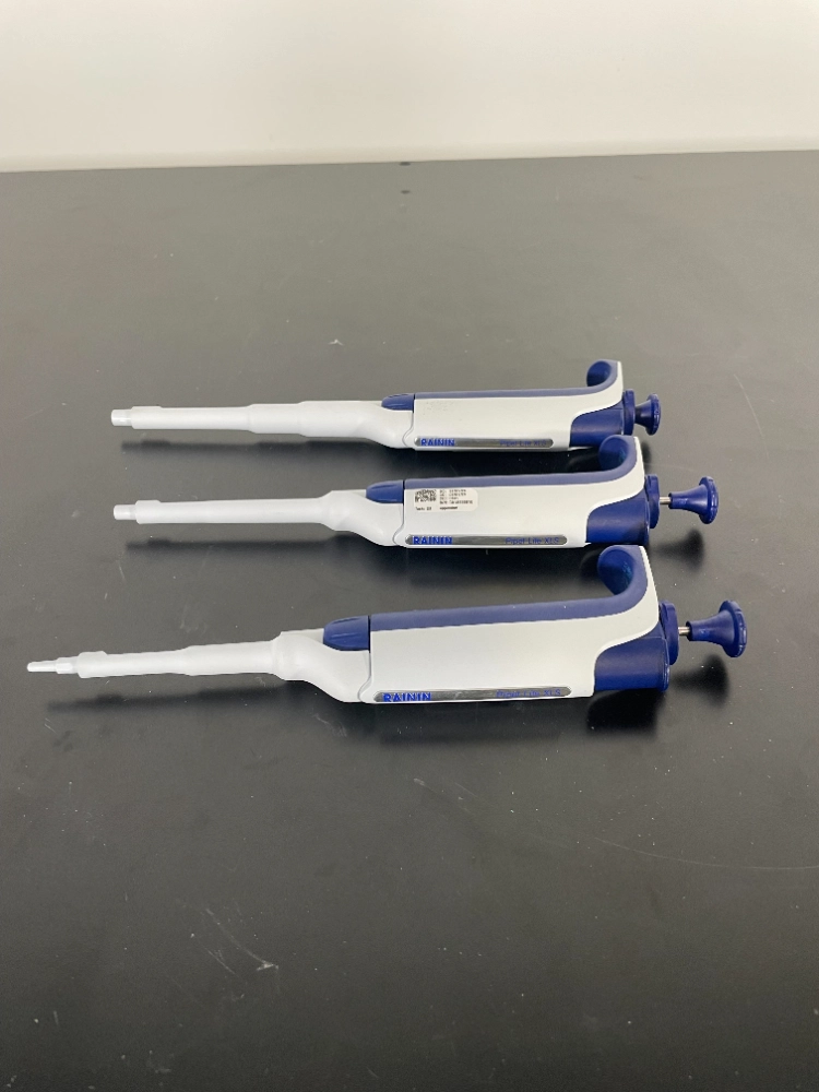 Rainin PipetLite XLS Single Channel Pipettes Quantity 3