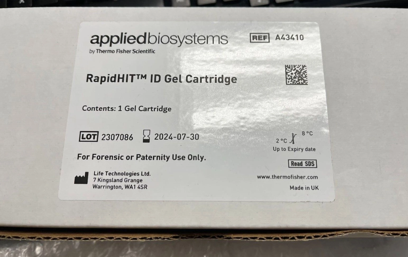 Applied Biosystems RapidHIT ID Gel Cartridge A4341