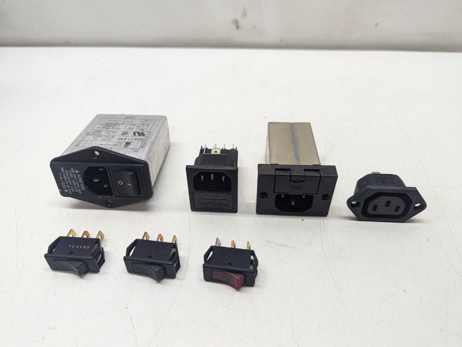 7 Pcs Lot Power Entry Modules and Switches