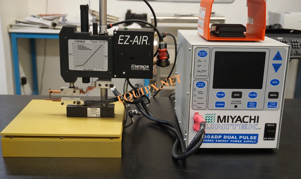 Miyachi 100ADP Dual Pulse Resistance welding power supply with weld monitor and 80A/EZ weld head (4682)