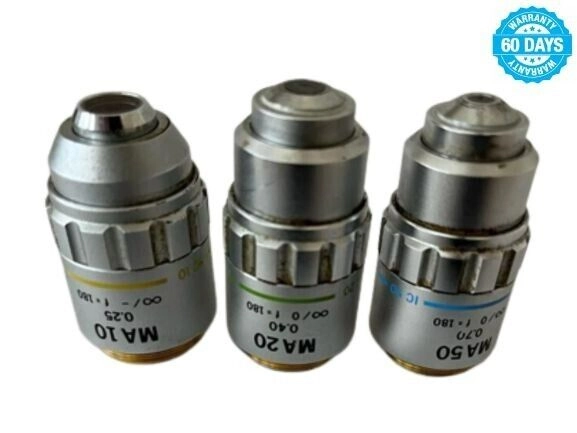 Lot Of Three Olympus Objectives For Tukon FM 300 H