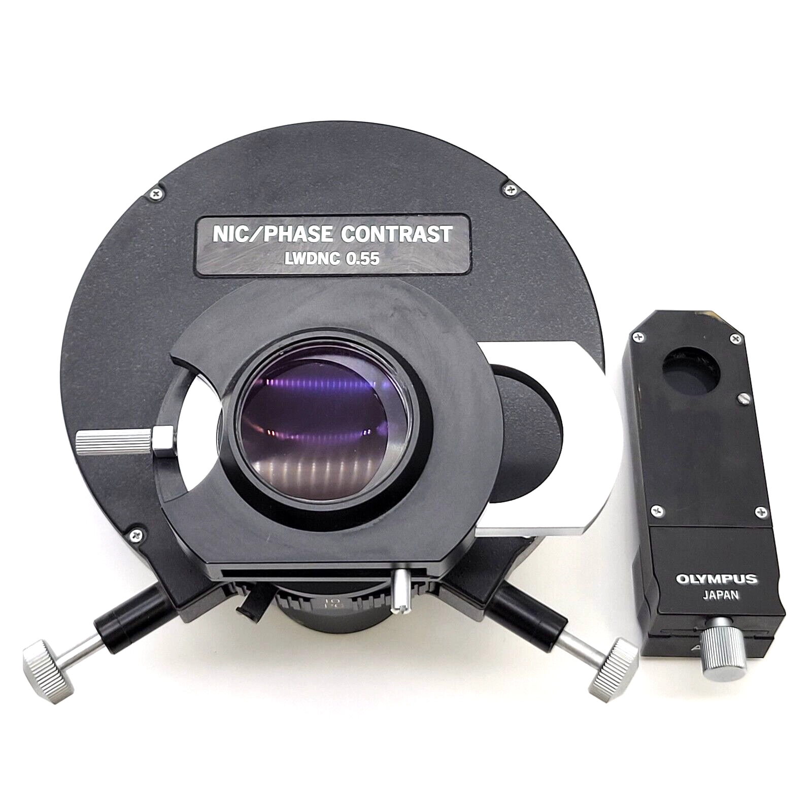 Olympus Microscope IMT-2 DIC NIC LWDNC Phase Condenser Nomarski Prism Set IMT2