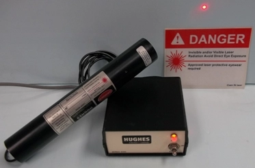 HUGHES AIRCRAFT COMPANY, HELIUM-NEON LASER, MODEL: 3222H-C, NO: 7200354-A, MILLIWATT MAXIMUM OUTPUT: