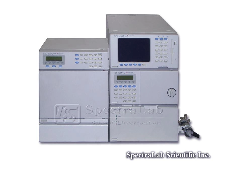 Shimadzu VP HPLC System with LC-10AT, SCL-10A, SIL-10AD and SPD-M10A DAD