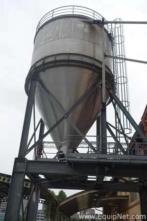 Approx 20 HL Stainless Steel Spent Grain Silo