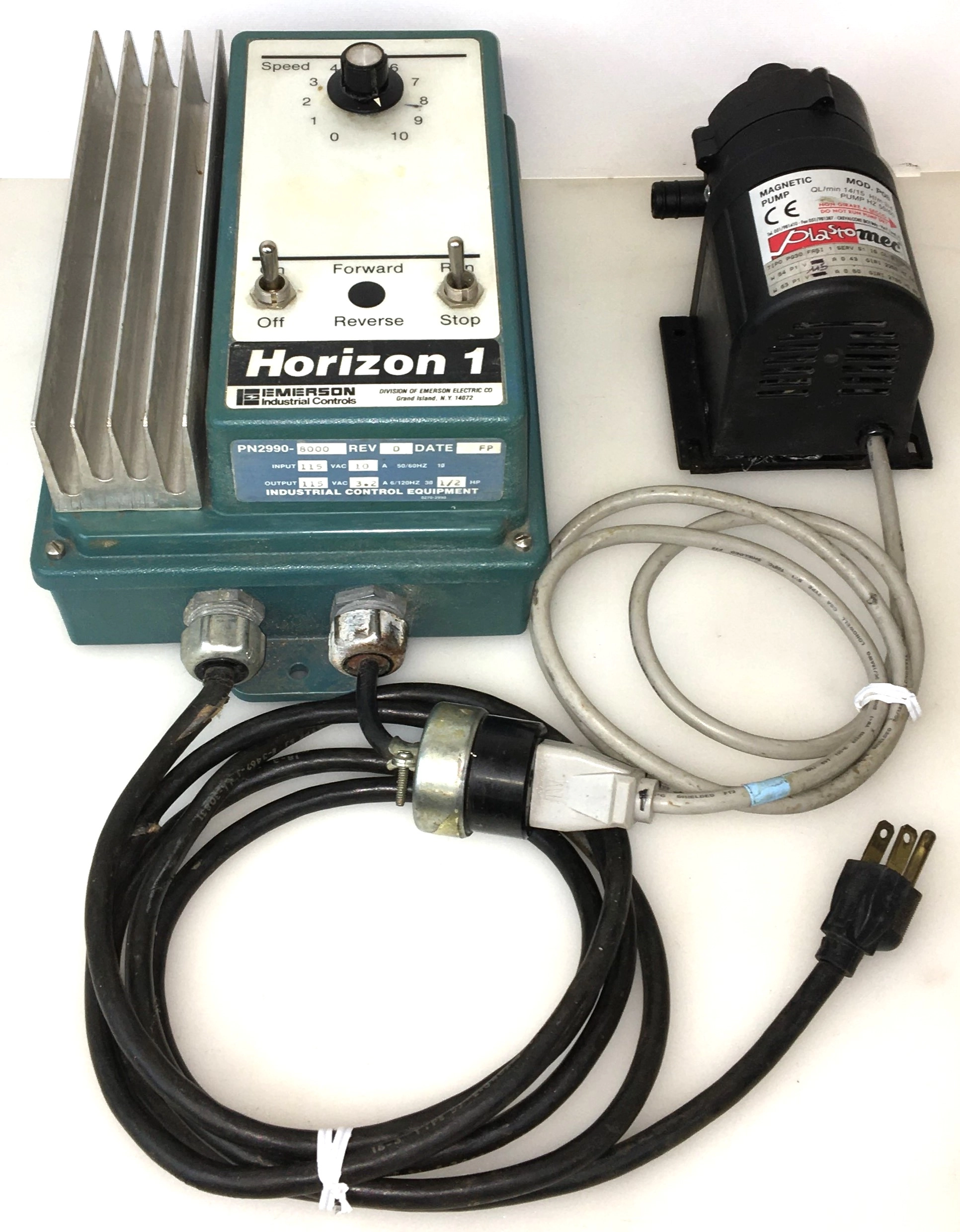 Plastomec P08 Magnetic Pump with Emerson Horizon 1 AC Motor Drive