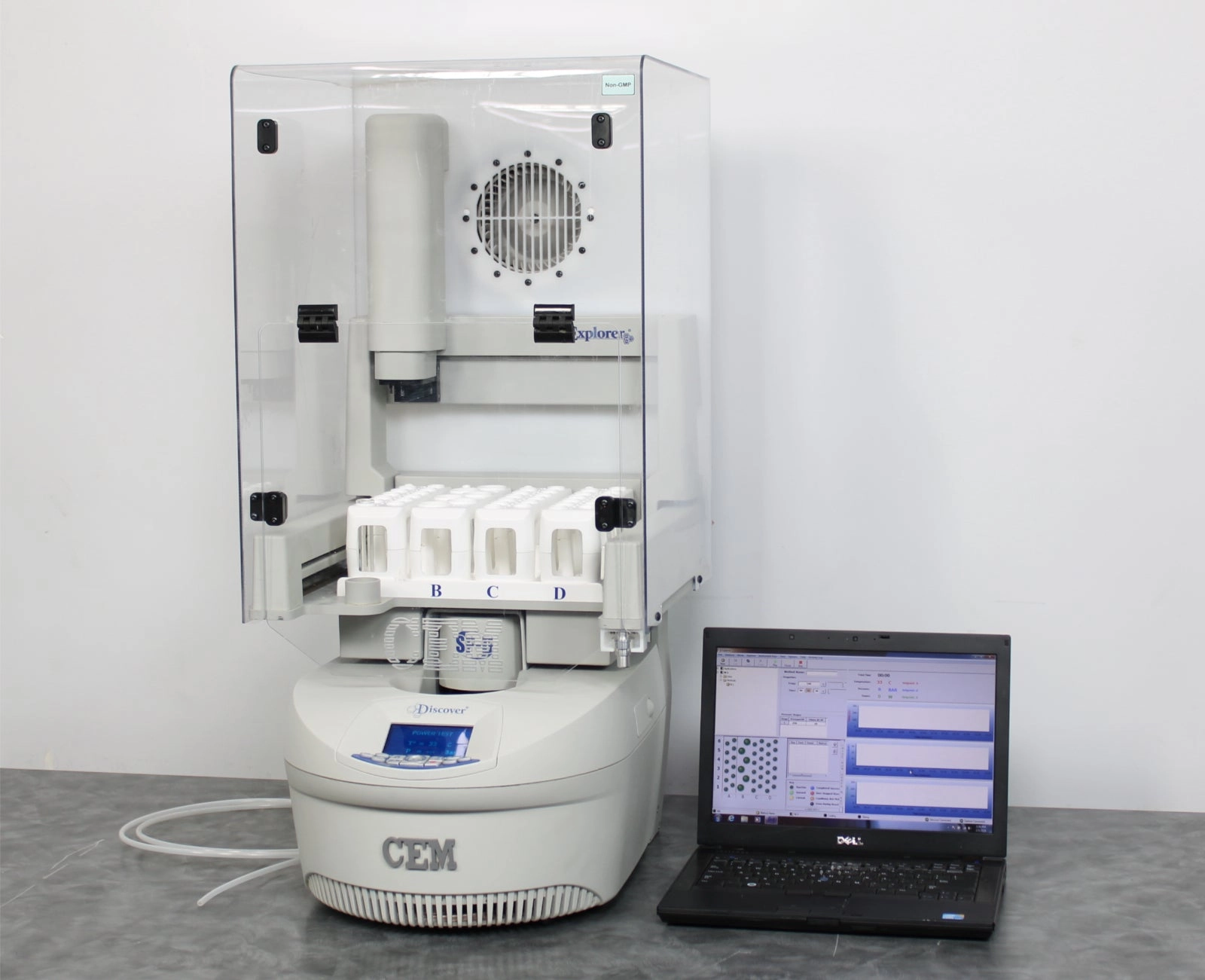 CEM Discover SPD Clinical Microwave Digester &amp; Explorer w/ Fume Cabinet &amp; Laptop