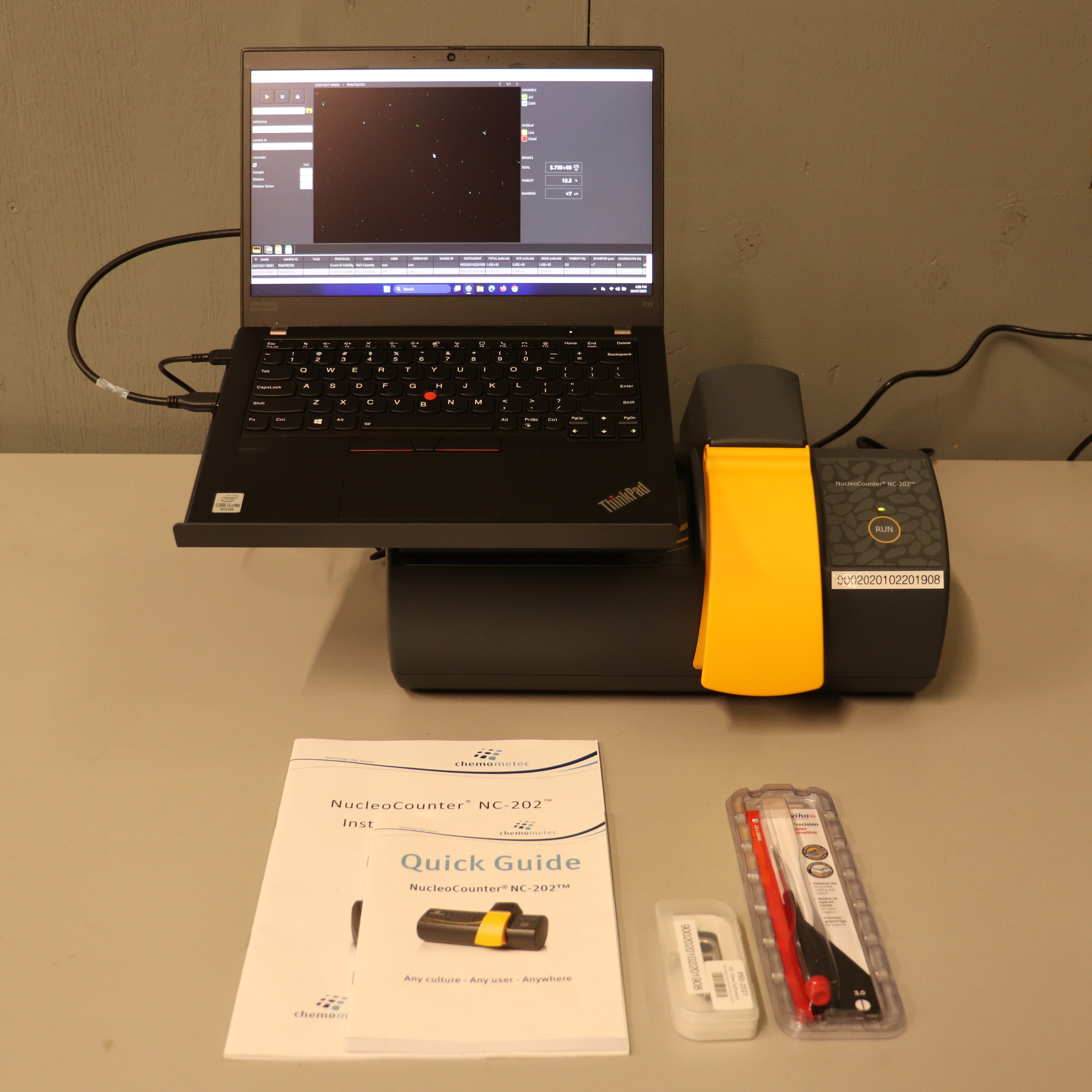 ChemoMetec NucleoCounter NC-202 Automated Cell Counter 900-2020 w/ 21 CFR 11/ GMP