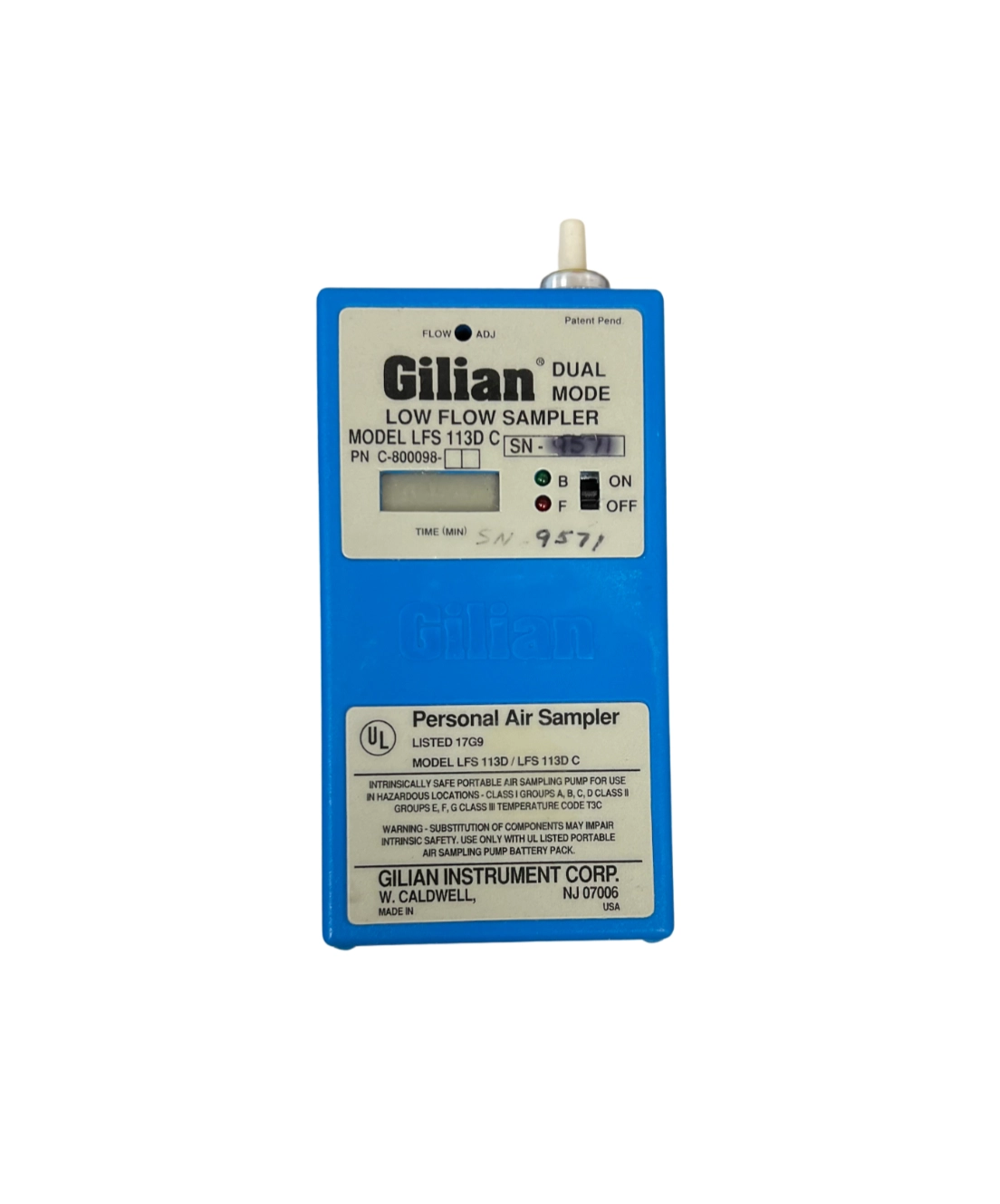Gilian Instrument Corp. Dual Mode Low Flow Persona