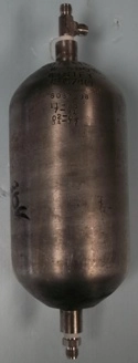 WHITEY SAMPLE CYLINDER 1000 CC, DOT 3A 1800, W-5853, 12 L 74M, SD87298, P102, 11-85, 7-91, 02-02, 