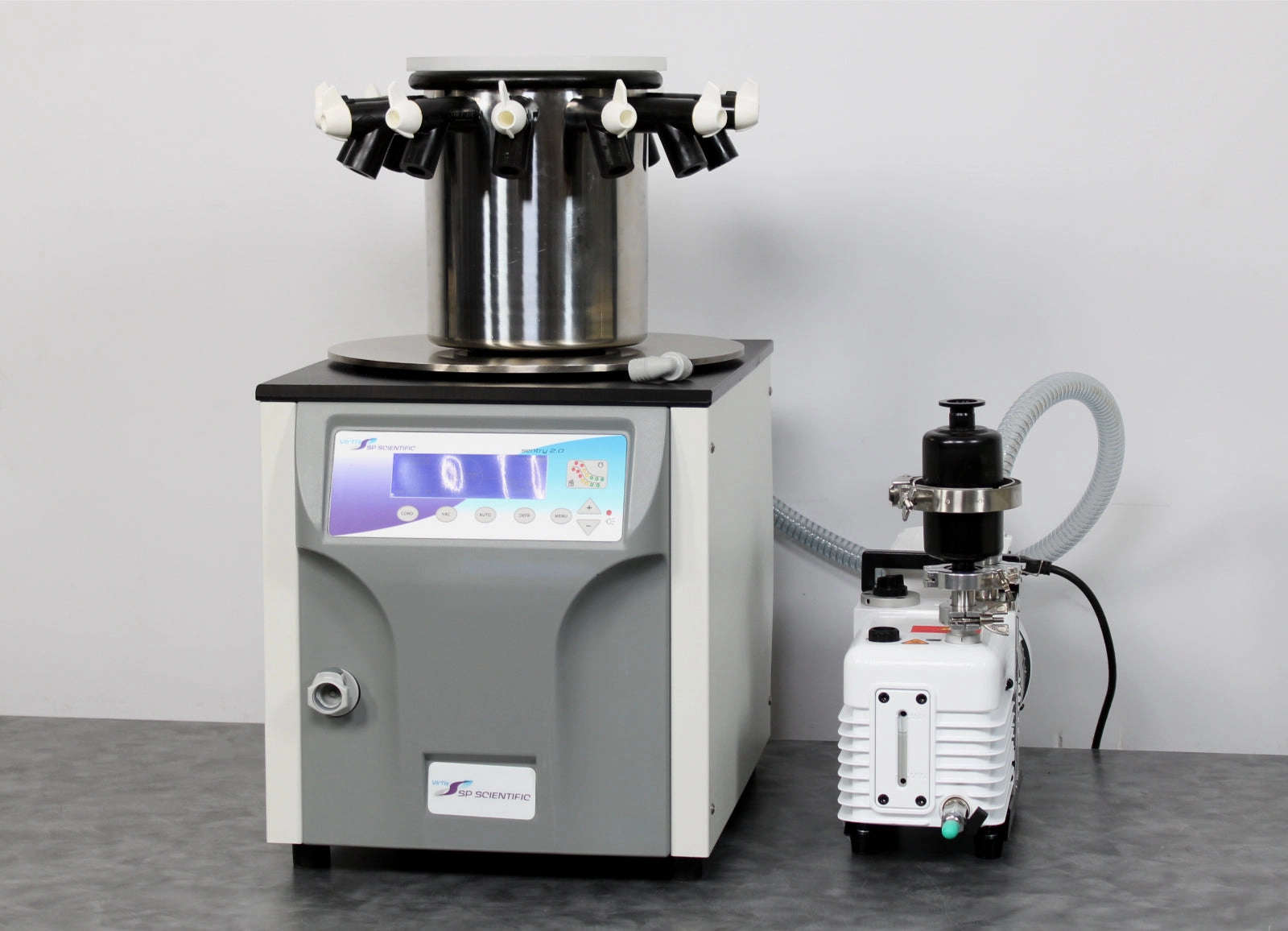 SP Scientific VirTis 4KBTZL-105 Freeze Dryer Lyophilizer w/ Manifold &amp; Pump