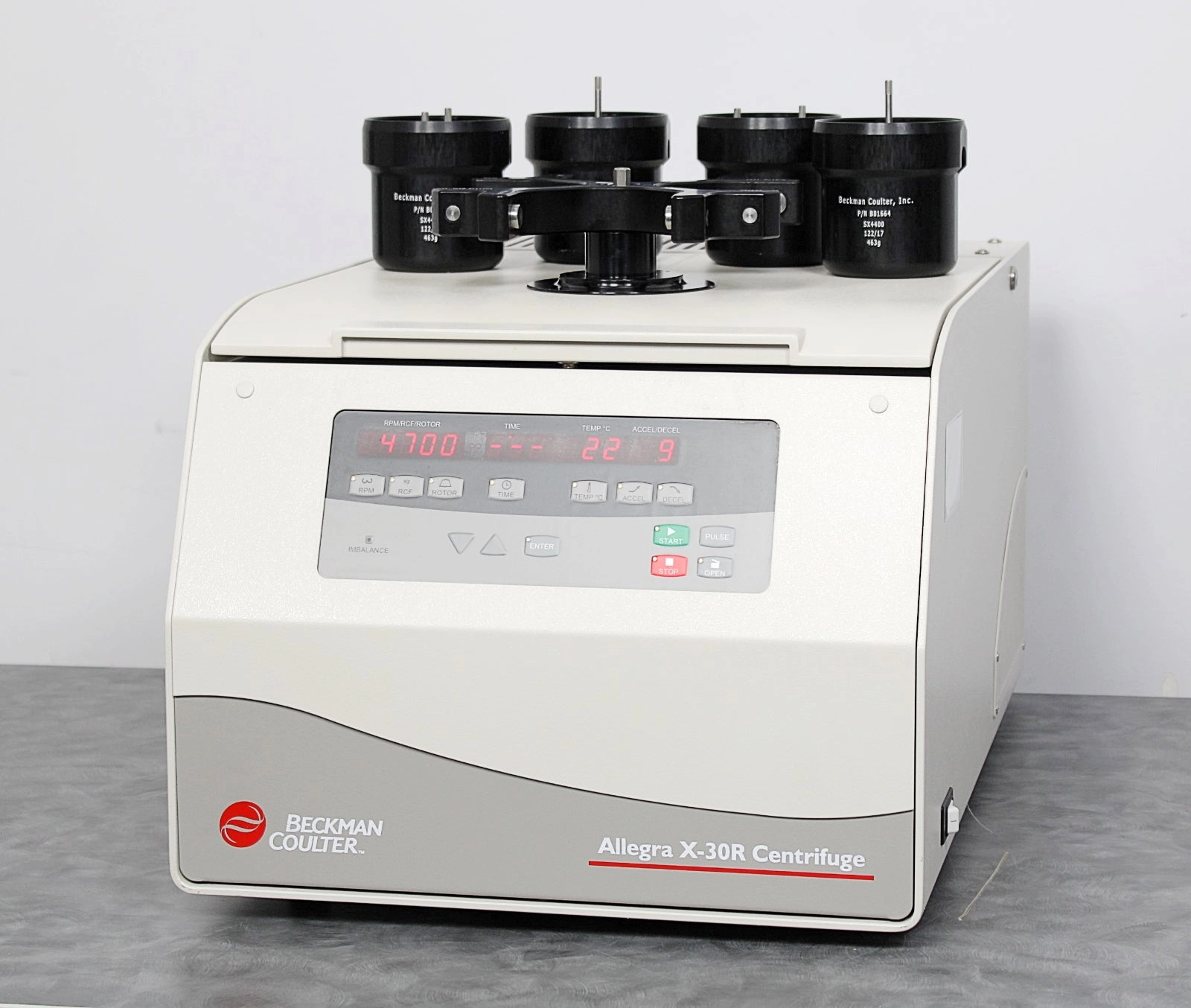 Beckman Coulter Allegra X-30R Refrigerated Benchtop Centrifuge &amp; SX4400 Rotor
