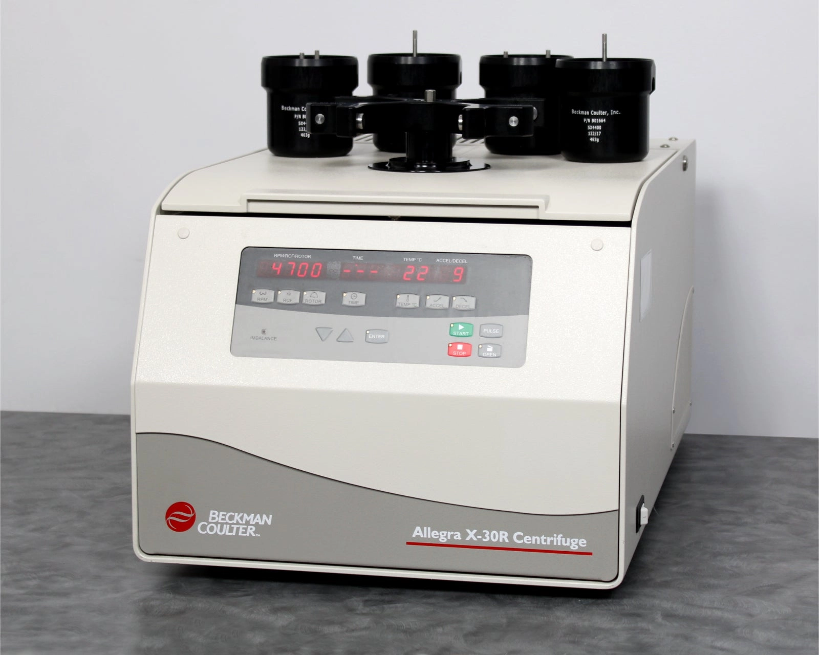 Beckman Coulter Allegra X-30R Refrigerated Benchtop Centrifuge &amp; SX4400 Rotor