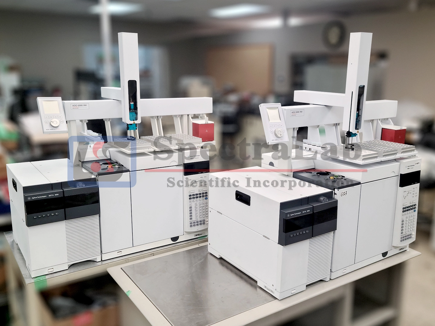 Agilent 5977A GC-MS with AOC-5000 Plus Liquid and Headspace Autosampler