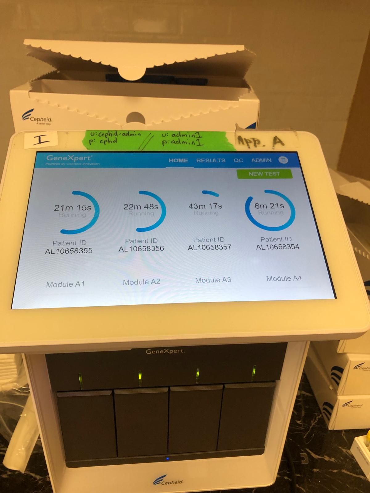 Cepheid GeneXpert Xpress IV-4 Module Molecular Diagnostic System Excellent COVID/FLU/RSV/Strep/MVP  RT-PCR TESTING MACHINE FOR SALE OR LEASE. ALSO moderate system available that runs tuberculosis TB (MTB/RIF)