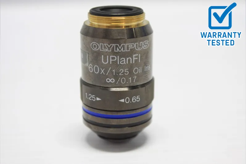 Olympus UPlanFl 60x/1.25 Oil Iris Microscope Objective Unit 6