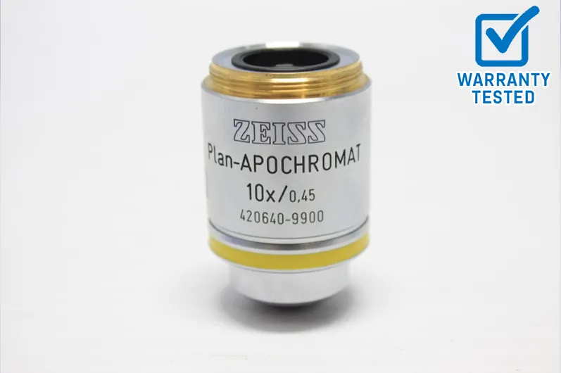 Zeiss Plan-APOCHROMAT 10x/0.45 Microscope Objective 420640-9900 Unit 14