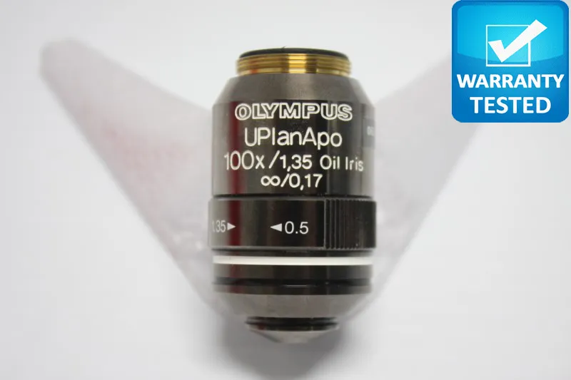Olympus UPlanApo 100x/1.35 Oil Iris Microscope Objective Unit 5 - AV