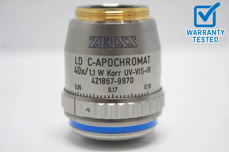 Zeiss LD C-APOCHROMAT 40x/1.1 W Korr UV-VIS-IR Microscope Objective 412867-9970 - AV
