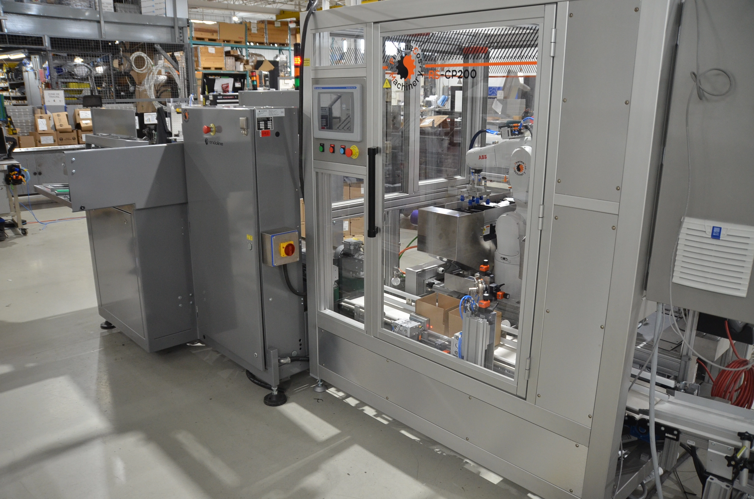 New PCM RS-CP200 robotic case packing system