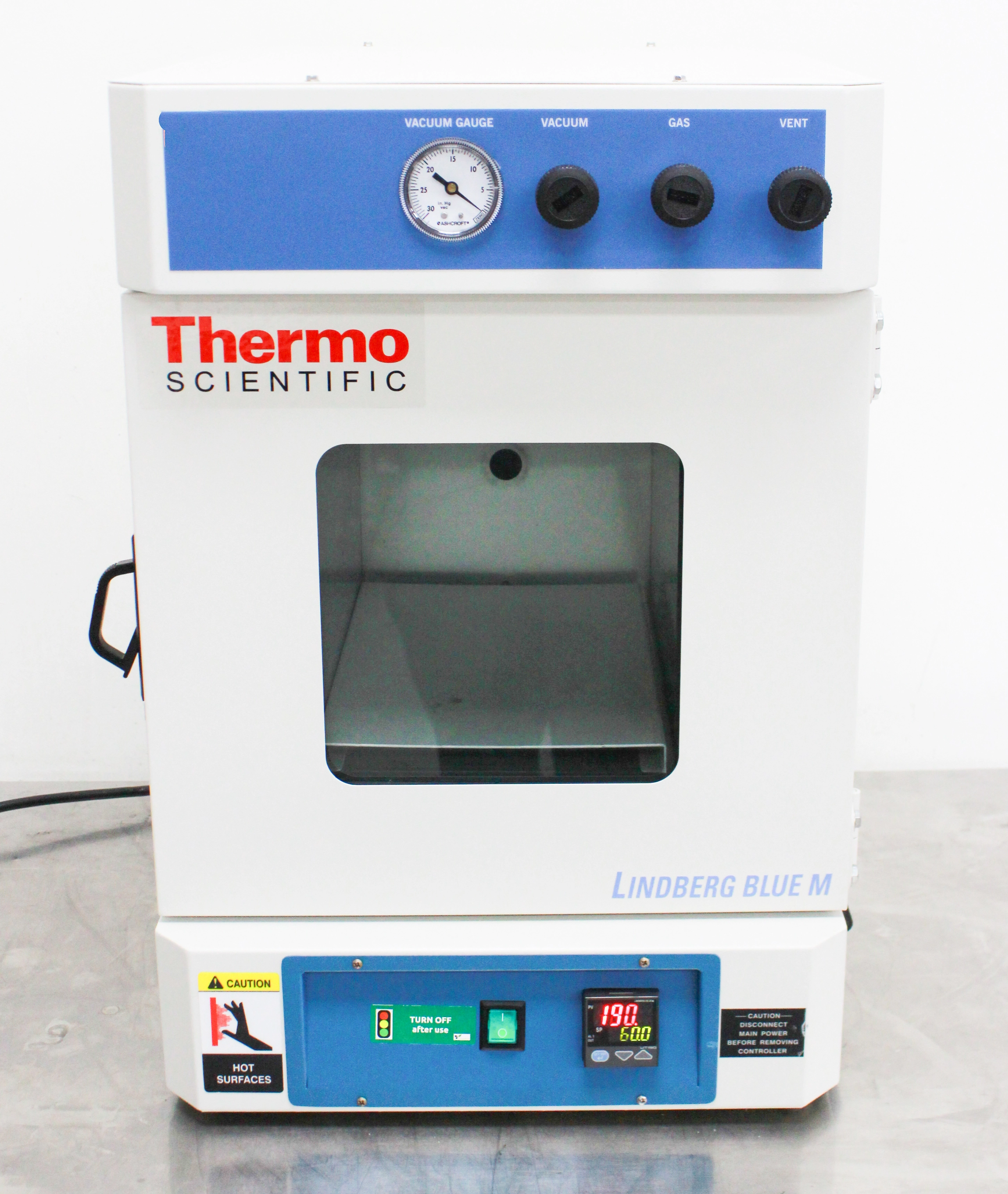 Thermo Scientific Lindberg Blue Vacuum Oven VO914A 260C Single-Setpoint Digital Microprocessor Control - 3373967