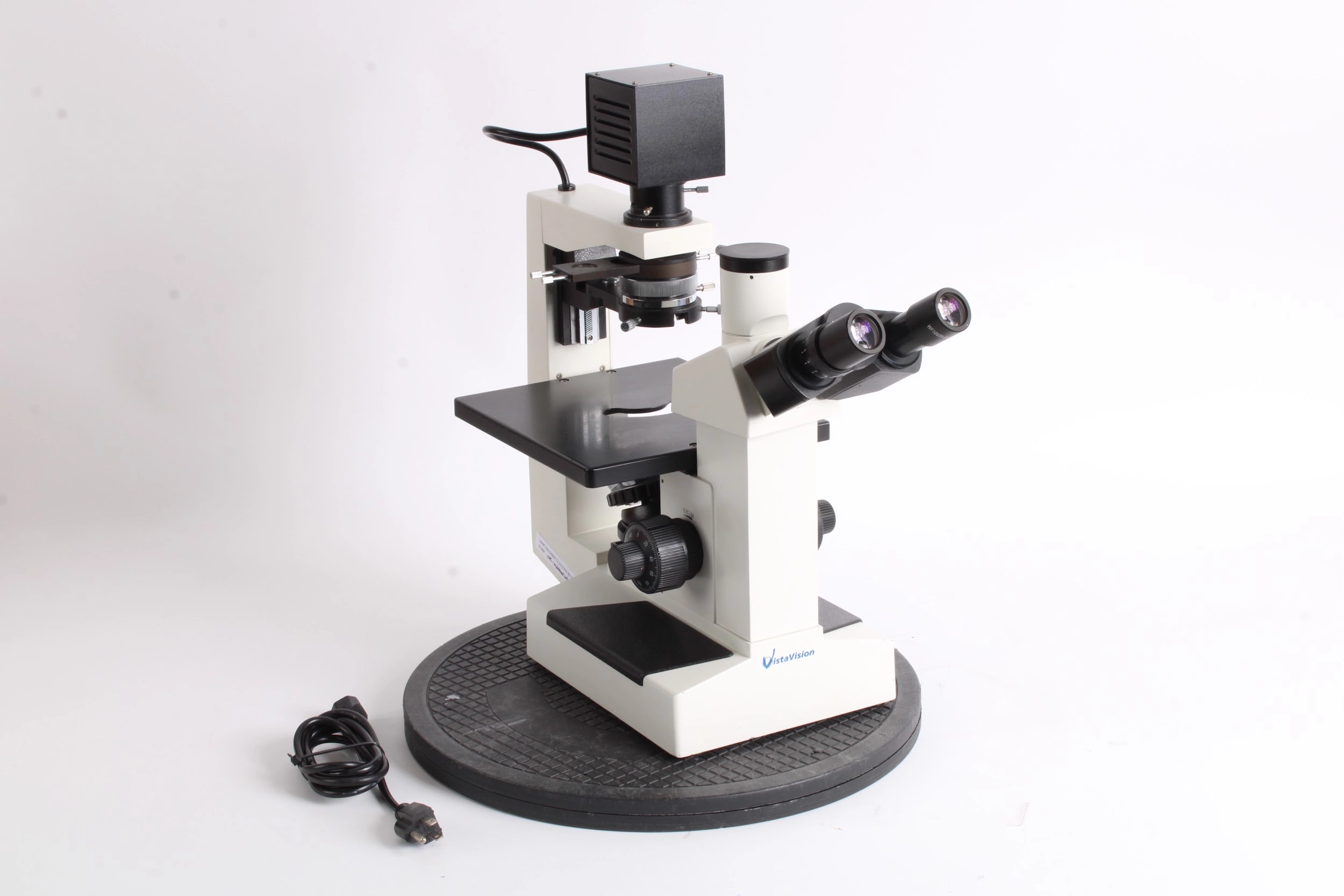 VWR VistaVision Inverted Microscope With 2x: WF10X/20 Eyepieces and 5 Objectives