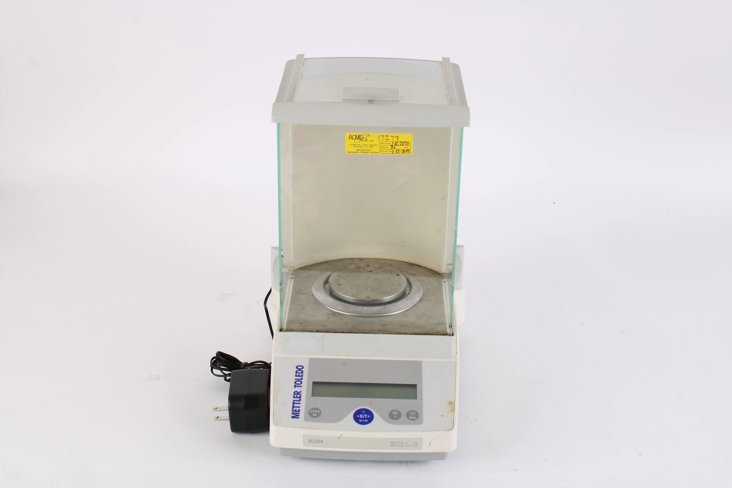 Mettler Toledo AL204 Laboratory Analytical Balance W/ Power Supply - Fair