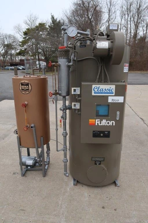 Fulton FB-015-A Fuel Fired Steam Boiler 518 MD Lbs. Steam per hour