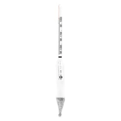 Veegee Scientific 1.400 to 1.650 Range, Wide Range Specific Gravity Hydrometers 6604-3