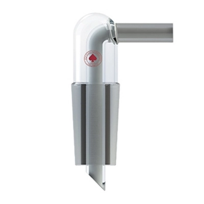 Ace Glass Adapter, Right Angle Tube Compression, 45/50, 3/4in OD Ground Glass Drip Tip 12722-27