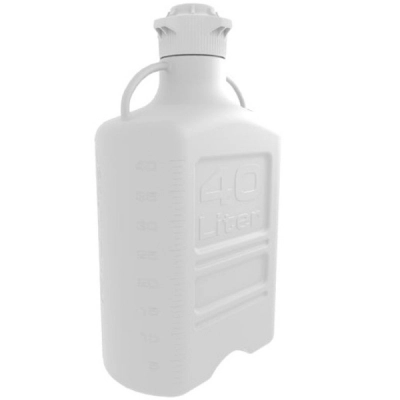 Foxx Life Sciences EZBio Carboy, HDPE, 40 L, No Spigot, 120 mm, Non Sterile, 1/EA 512-5J62-FLS