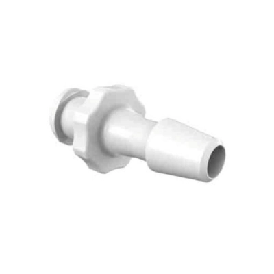 Foxx Life Sciences Eldon James 3/16" HB, Female Luer, Natural Kynar (PVDF), 100/PK 11527-05-100